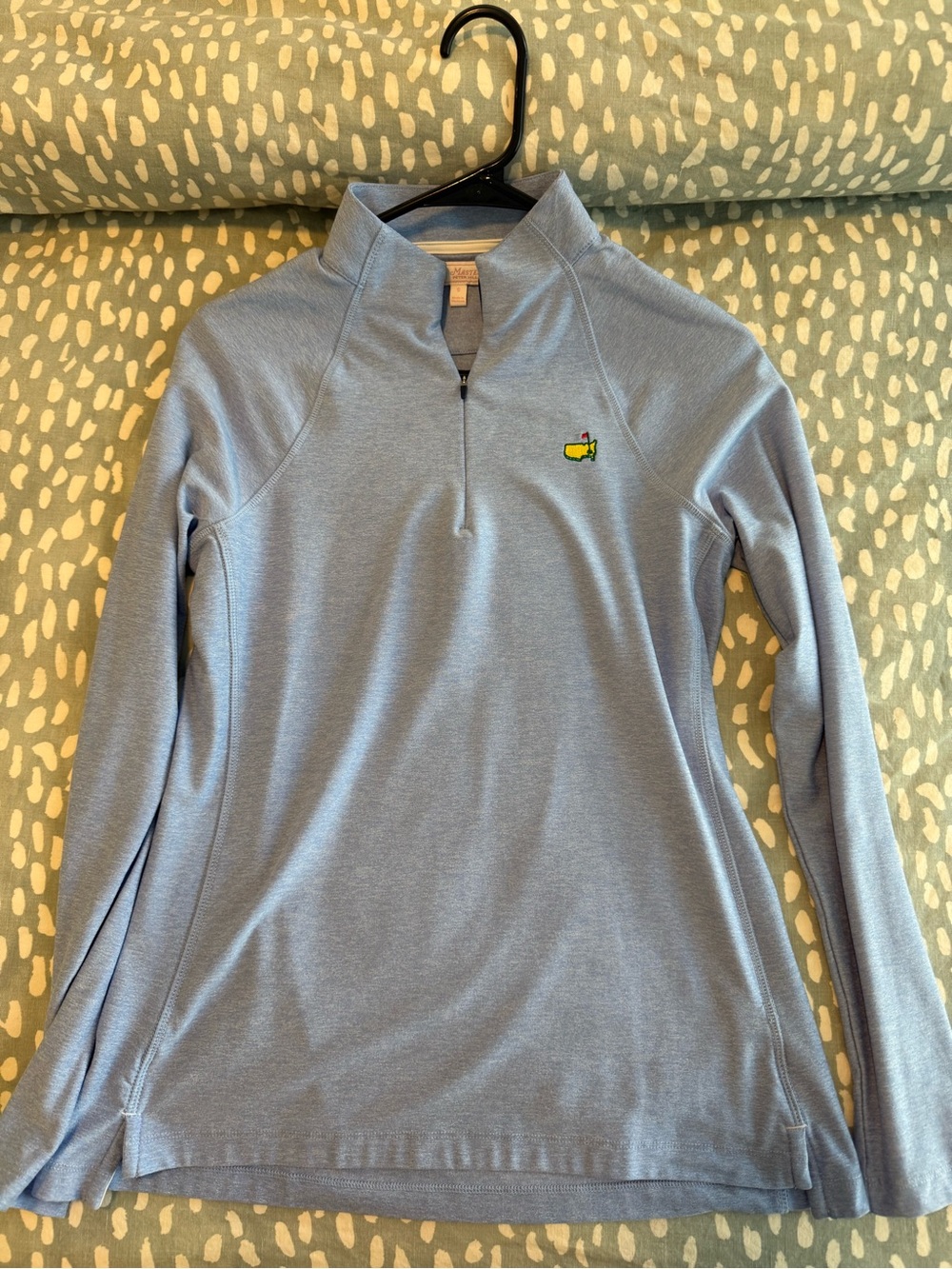 Master’s Peter Millar Light Blue Women's Quarter-Zip Pullover